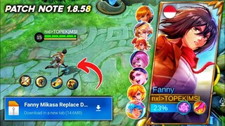 New Update! Skin Fanny Mikasa AOT No Password | Full Effect Voice - Patch Terbaru