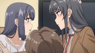 Cảnh Shura bi thảm của Mai-senpai và Shoko-san, chủ nhân, ngài có cảm động không? Sakuta: Tôi không 