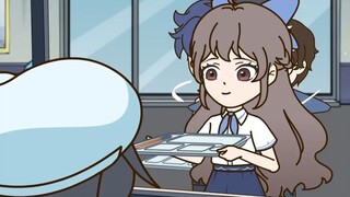 神仙同桌体验升级！打饭手抖不用怕，为你摘星追月不在话下！#康师傅蜜桃乌龙茶  #好喝到无路可桃 #轻漫计划