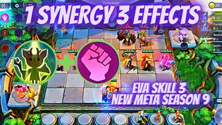 EVA SKILL 3 BEST SYNERGY | 3 EFFECTS IN ONE SYNERGY | MAGIC CHESS SEASON 9 EVA 6 WRESTLER NEW META