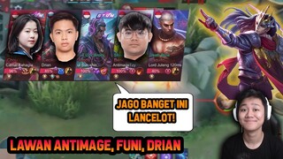 REAKSI EVOS ANTIMAGE KETEMU LANCELOT JEJE ! KETEMU ANTIMAGE FUNI DRIAN - Mobile Legends