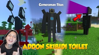 AKHIRNYA ADA TV MAN DAN CAMERAMAN TITAN DI MINECRAFT ! Mod Skibidi Toilet Terbaru Dan Lengkap