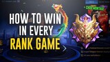 HOW TO WIN EVERY RANK GAME IN MOBILE LEGENDS - TIPS | Guide/Tutorial #10