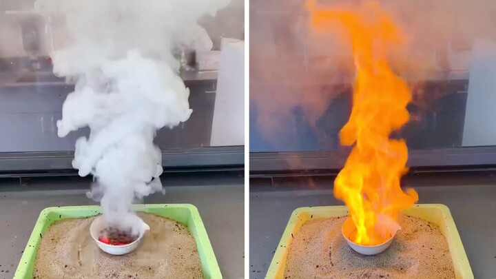 The simplest way to light a campfire