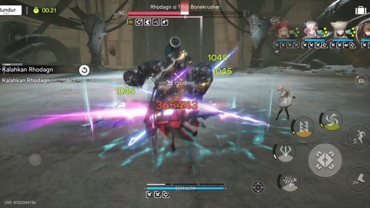 Mifu Rossi P0 (21s) vs Rhodan. Arknights Endfield