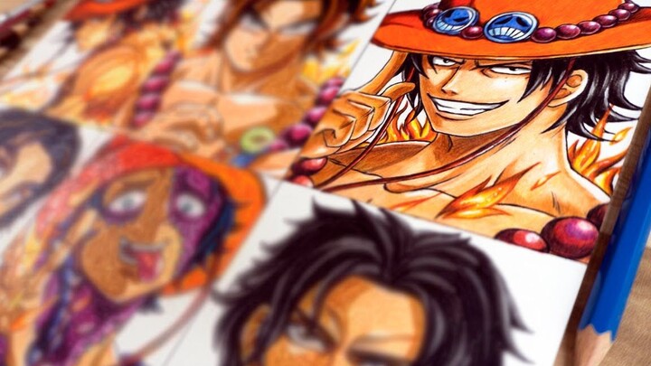 Bagaimana cara menggambar Portgas D. Ace menggunakan 9 gaya anime yang berbeda?