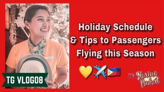 my reaction to holiday schedule & tips to passengers flying this season | TG VLOG08 #Vlogmas