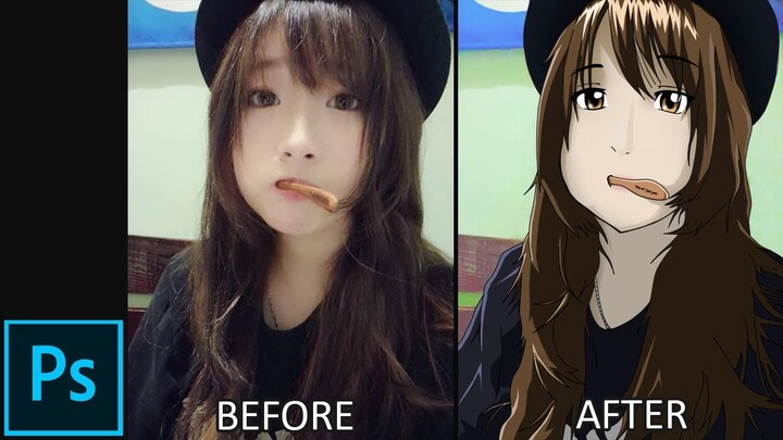 Photoshop Anime effect  - Timelapse [Misa][FanArt]