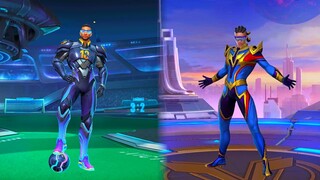Bruno Firebolt Skin VS Halo Striker Skin MLBB Comparison