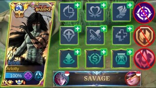 AUTO SAVAGE!! NEW META ARLOTT EMBLEM SUPPORT BETTER THAN ASSASSIN?? (You must try!!)