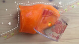 [DIY][ASMR]Have fun with orange Slime
