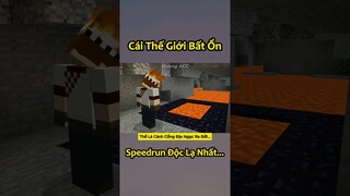 Anh Đen Xì Xì Speedrun Bất Ổn Nhất Minecraft 🤣 #shorts