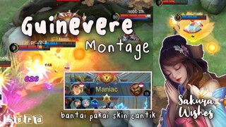 Maniac Pakai Skin Cantik Guinevere Sakura Wishes ✨ Guin Montage Mobile Legends Mlbb