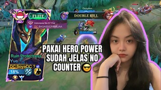 PUSH MMR YVE, AUTO WIN KALAU SUDAH PAKAI HERO POWER