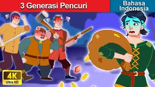 3 Generasi Pencuri 👦 Dongeng Bahasa Indonesia 🌜 WOA - Indonesian Fairy Tales