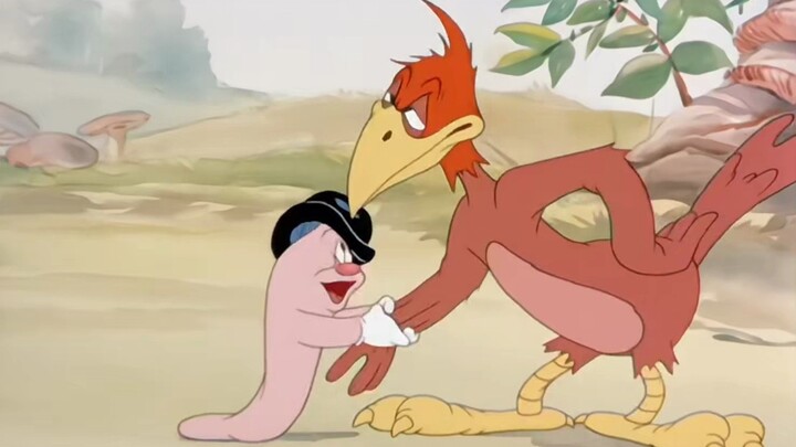 The bug gets eaten by the bird, and the bird gets eaten by the cat—this is a story that unfolds with