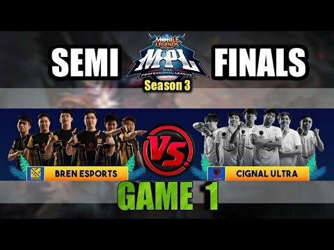 Game1 Bren Esports VS Cignal Ultra | SAVAGE is REAL!! MPL PH S3 Semis