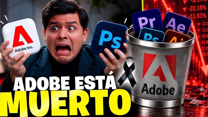 La SATISFACTORIA caída de Adobe  El IMPERIO de Photoshop SE DERRUMBA