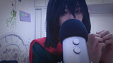 Mikasa biểu diễn cho mọi người giúp họ ngủ (cô ấy xấu quá nên bật chức năng làm đẹp)