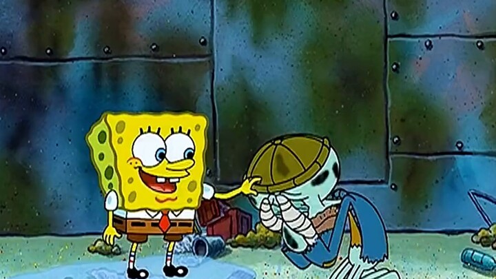 Squidward finally broke out in the face of Mr. Crab's unreasonable troubles, and resigned after madl