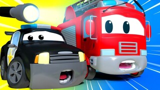 đội xe tuần tra - Ngôi nhà vui nhộn - Thành phố xe 🚗 những bộ phim hoạt hình về xe tải