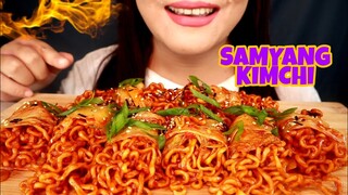 ASMR SAMYANG GULUNG KIMCHI ENAKNYA NAGIH BANGET | ASMR MUKBANG INDONESIA