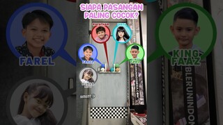 Rafathar❤️Dista 🆚 Farel❤️Bunga Ayu 🆚 King Faaz❤️Aishwa: Siapa Paling Cocok? | MRI PanSosKap #Shorts