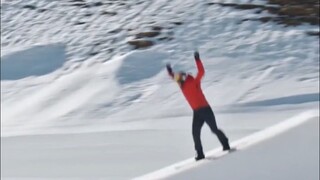 看得出来他很有滑雪天赋