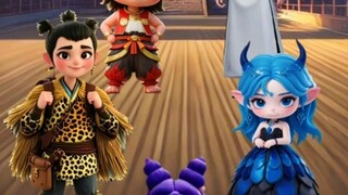 Little Nezha went to a fake school