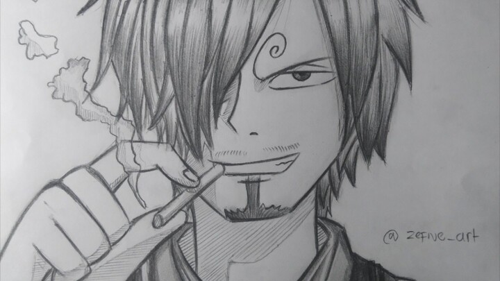 Drawing Vinsmoke Sanji | Tips Gambar Sanji | One Piece Indonesia