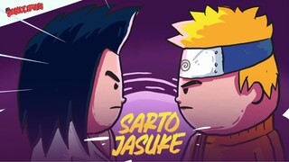 Pertarungan Naruto vs sasuke yg ga jelas - animasi sanudimasi