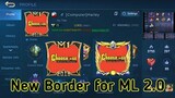 New Border for MLBB 2.0(M1 Border and Lesley Legend Border)