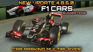 New Update 4.8.6.0 | New F1 Cars Suggestions in Car Parking Multiplayer New Update