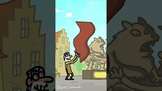50 YEAR Sculpture Gets Revealed  😂 #shorts #cartoonbox #animation