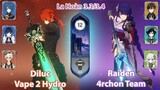 Diluc Vape 2 Hydro & 4rchon Team | La Hoàn Thâm Cảnh Tầng 12 | Genshin Impact 3.3/3.4