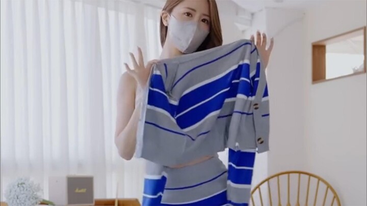 Korean girl indoor dress-up