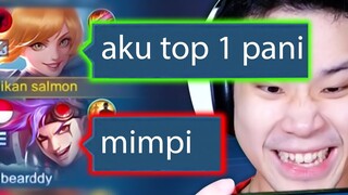 Prank Jadi Top 1 Fanny Ketikan - Mobile Legends