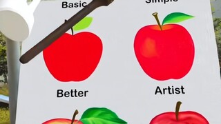 "غمر الذات في رسم التفاح"