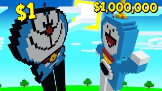 ถ้าเกิด!? บ้านโดเรม่อน คนจน $1 เหรียญ VS บ้านโดเรม่อน คนรวย $1,000,000 เหรียญ - Minecraft พากย์ไทย