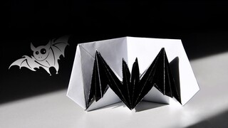 It looks like a piece of paper, but when opened, it turns into a three-dimensional bat that can "fly