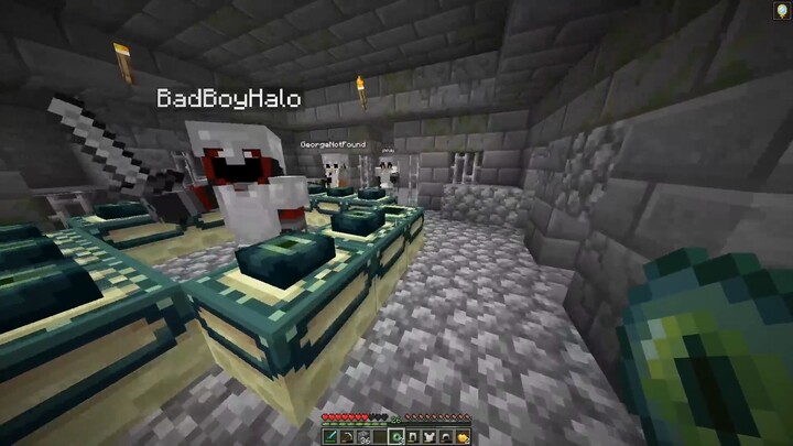 Minecraft Speedrunner VS 3 Hunters