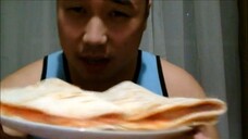 ASMR EATING SOUNDS - PIZZA WRAPS