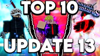 Top 10 Must Have Units In Anime Adventures Update 13! Roblox