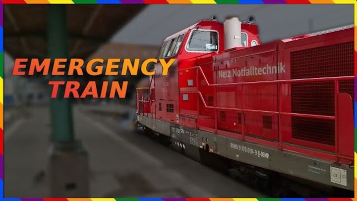 What's this weird red train doing in Kassel, Germany？