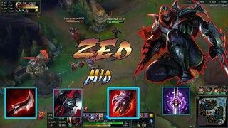 Zed Mid Vs Zed _ Đẳng cấp Zed _ ONE SHOT _ Cách chơi và lên đồ _ Liên Minh Huyền Thoại
