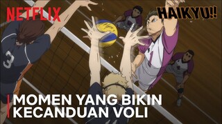 Sebuah Blok yang MENGGETARKAN JIWA dari Tsukishima | Haikyu!! | Clip