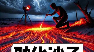 If sand is heated by fire, will it turn into glass?