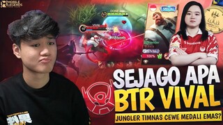 SEJAGO APA JUNGLER TIMNAS LADIES INDONESIA YANG DAPAT EMAS ?! LAWAN BTR VIVAL - Mobile Legends