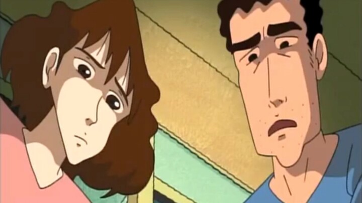 The couple Hiroshi and Miyabi, whose style of drawing Crayon Shin-chan suddenly changes.