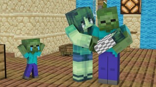 Monster School : Baby Zombie Sad Life ( Sad Story ) - Minecraft Animation